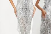 Asos silver dress