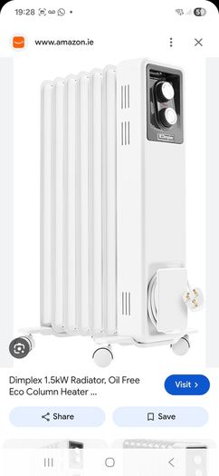 Dimplex heater