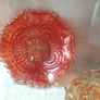Three Pieces  Carnival Glass Dishes Image 3