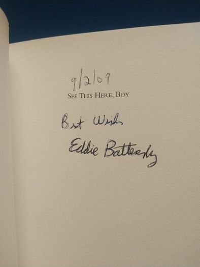 Eddie Battersby - See This Here, Boy (signed)