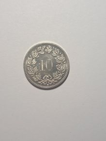 Switzerland 10 rappen coin
