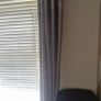 Catherine Lansfield Grey Curtains with matching cushion Image 3