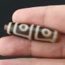 Antique Himalayan Tibetan 4 Eyes Agate Dzi Bead Amulet Image 7