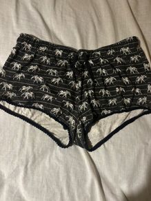 Elephant print shorts