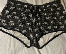 Elephant print shorts