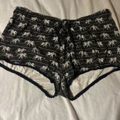 Elephant print shorts