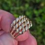 Vintage 9ct Gold 4 Twist Ring Image 4