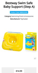 Bestway Swim Safe Baby Support (Step A)