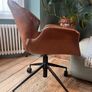 Brown leather chair Image 3