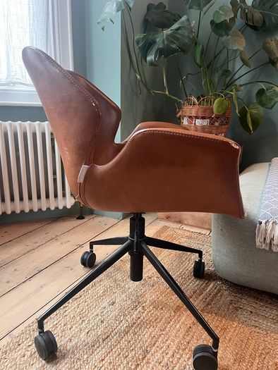 Brown leather chair