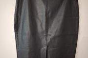 Primark Black Pleather Pencil Skirt XL