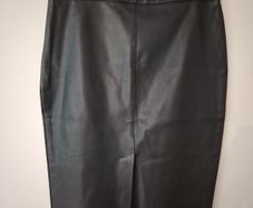 Primark Black Pleather Pencil Skirt XL