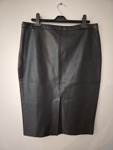 Primark Black Pleather Pencil Skirt XL