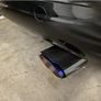 Car exhaust tip, Carbon Fiber, Blue, 64-67mm Image 3