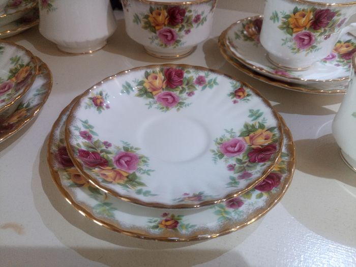 Vintage Royal Stafford 'Bouquet' Tea Set, 15 pieces