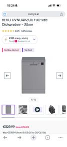 Silver dishwasher