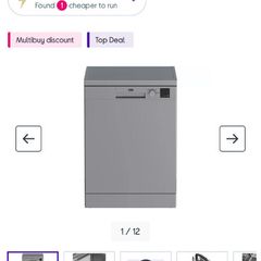 Silver dishwasher