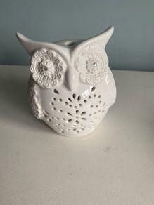 Owl candle holder