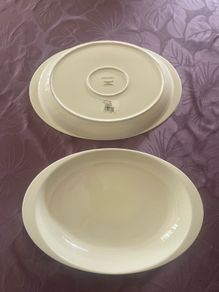 Wedgwood Jasper Conran Cream Large Oval Bakers