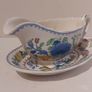 Beautiful Vintage Masons Ironstone Gravy Boat and Matching Underplate in the Regency Pattern, Circa 1940 Image 7