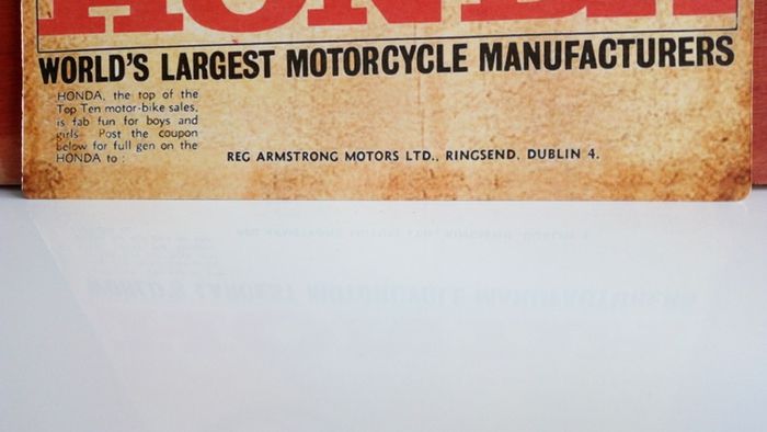 Honda 50 Reproduction Irish Advert Poster Ireland