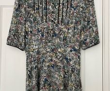 Zadig & Voltaire Raspail Crinkle Flower Dress - Size M - Floral Boho