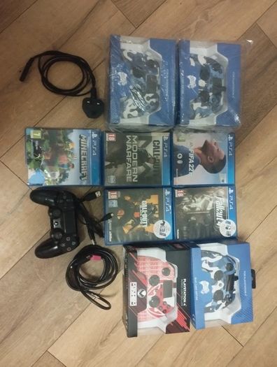 PS4 PRO FULL Bundle Setup 5 Games + 5 Controllers Ready to Go Multiplayer Gaming