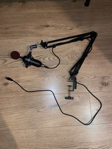 Microphone with arm