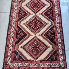 Pretty Persian Hamadan Chenar Hand knotted Wool Rug Carpet
