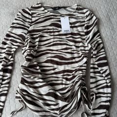 BNWT F&F Animal Print Ruched Top Size 6