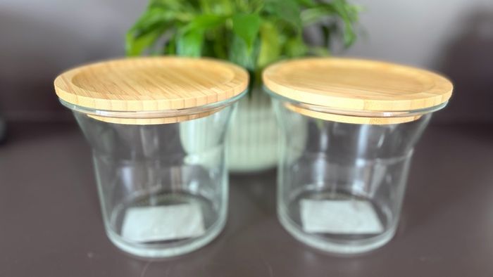Glass food storage 1 Litre bamboo lid