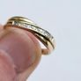 9ct Yellow Gold Diamond Crossover Eternity Ring Image 5