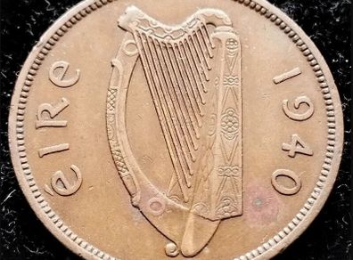 [#12] - Ireland 1940 | Irish 1d | Irish One Penny | Hen and Chicks | KM.11