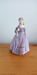 Christine Coalport Bone China Biscuit Bisque Hand Decorated porcelain figurine
