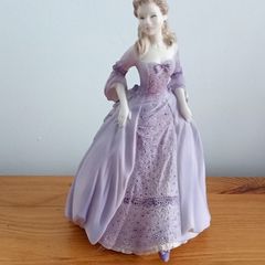 Christine Coalport Bone China Biscuit Bisque Hand Decorated porcelain figurine