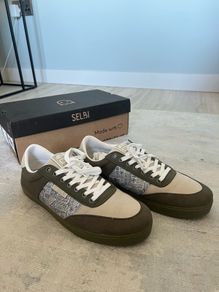 Selbi Tancredi Soft sneakers EU 43 / UK 10 | Olive & cream | New