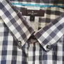 Jeff Banks mens long sleeve check shirt large size Image 4