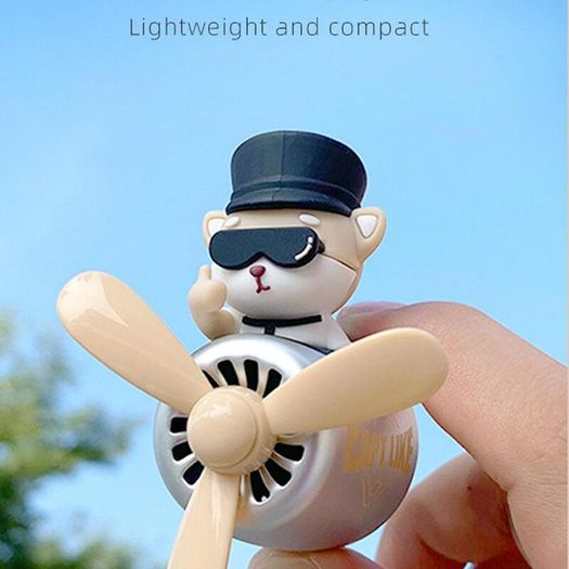 Bear Car Air Freshener Teddy Bear Pilot Auto Interior Accessories  Air Outlet Propeller Fragrance Bulldog Perfume Diffuser 72Km Bear Car Air Freshener Teddy Bear Pilot Auto Interior Accessories  Air Outlet Propeller Fragrance Bulldog Perfume Diffuser 72Km