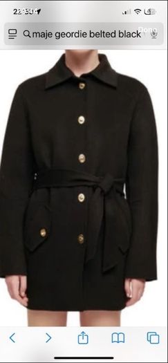 Maje Wool coat size XS Uk 8/10 . V good  condition