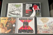 a selection of  GREEN DAY  albums