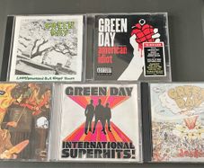 a selection of  GREEN DAY  albums