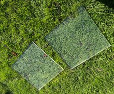 Two pieces of thick perspex