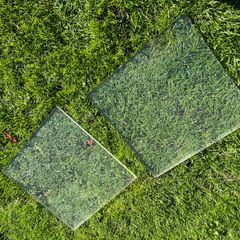 Two pieces of thick perspex