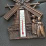 Copper windmill temperature plack. Image 2