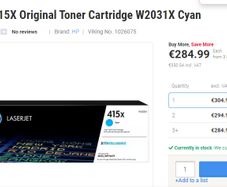 HP 415X Cyan Toners (W2031x)