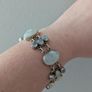 Moonlight gemstones &mother pearl silver bracelet Image 7