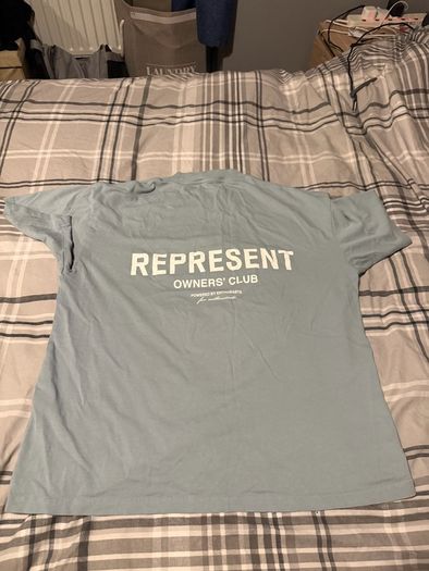 Represent baby blue owners club tee Size S