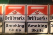 Drift / Jdm / Driftworks smoking tyres sticker / decal