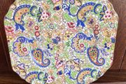 Art Deco Paisley Floral Square Cake Plate By Wintertons