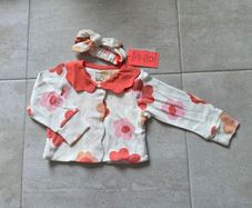 9-12m, With Tags Angel&Rocket Soft Jacket and Headband